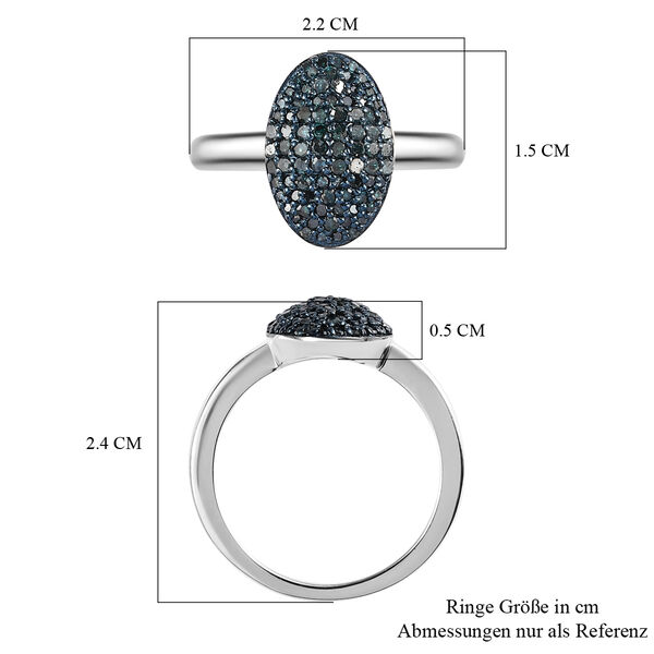 Blauer Diamant-Ring - 0,50 ct. image number 7