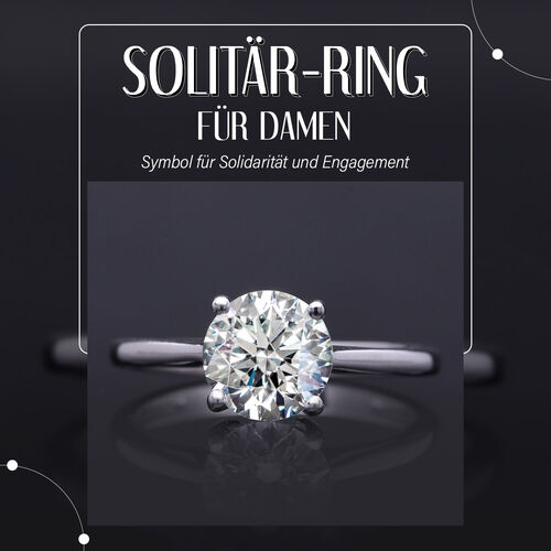 LUXURIANT DIAMOND- SGL zertifizierter VS-EF Labor Diamant Ring in 585 Weißgold - 3 ct. image number 7