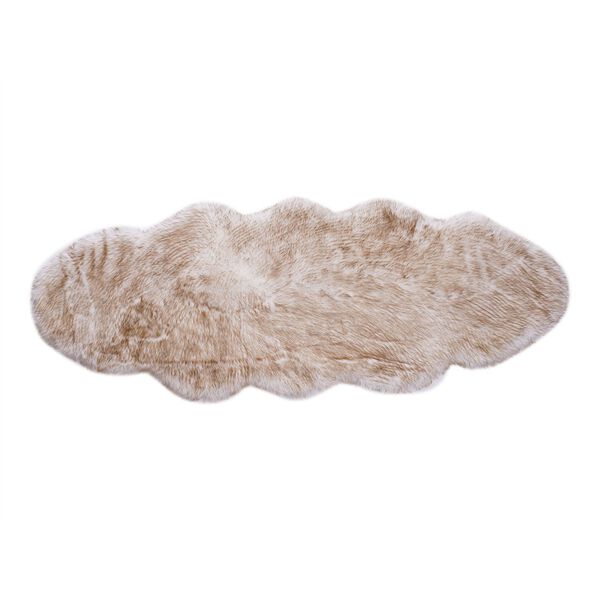 Kunstfell Teppich, weiß meliert image number 3