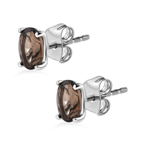 Rauchquarz Ohrringe, 925 Silber ca. 0.93 ct image number 4