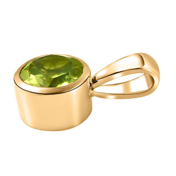2er-Set, nat&uuml;rlicher Peridot-Solit&auml;r-Ring und Anh&auml;nger in Silber, 2,63 ct. image number 8