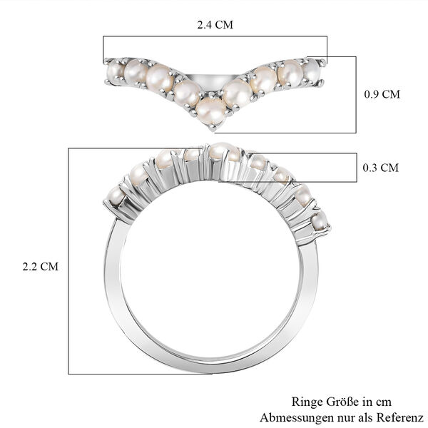 S&uuml;&szlig;wasserperlen Wishbon Ring image number 7