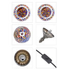 Handgefertigte, orientalische Mosaikglas-Tischlampe in Wassertropfen Form, Mehrfarbig image number 5