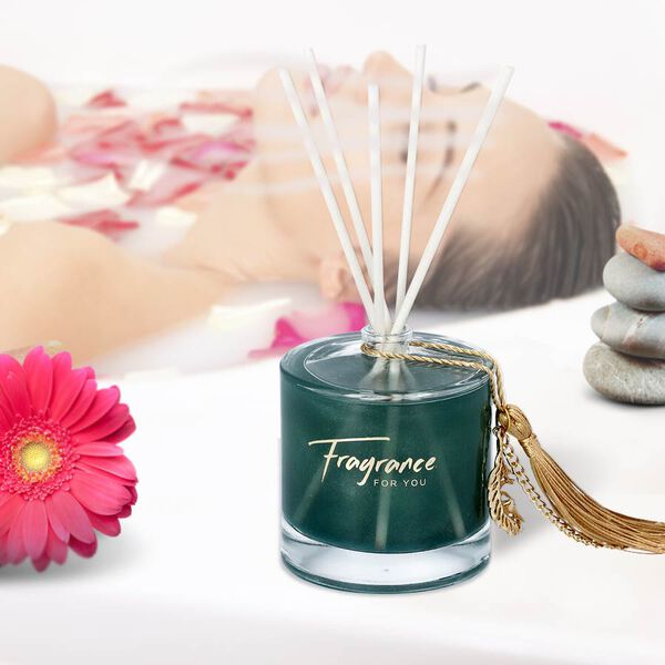 The 5th Season - 100ml Runder Diffusor mit Glitzerpuder in Geschenkbox, Duft: Cold Water, Gr&uuml;n image number 1