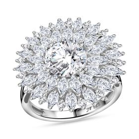 J Francis gefertigt mit SWAROVSKI- Wei&szlig;er Swarovski Zirkonia Anh&auml;nger