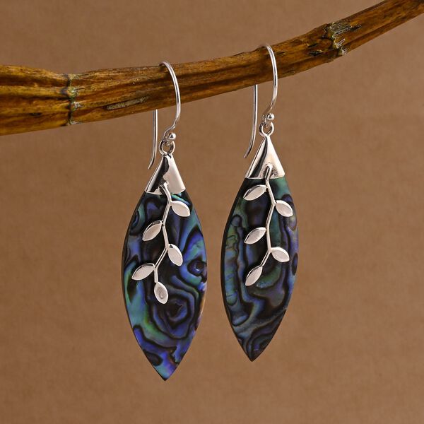 Royal Bali - Abalone Muschel Ohrringe 925 Silber image number 1