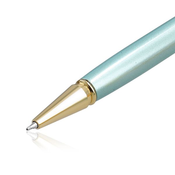 T&uuml;rkis Edelstein Stift-Set, Blau image number 4