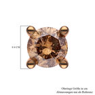 SGL zertifizierte I1-I2 natürliche Champagner-Diamant-Ohrringe - 0,50 ct. image number 4
