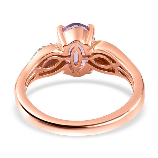 Rose De France Amethyst und Zirkon-Ring - 1,19 ct. image number 6