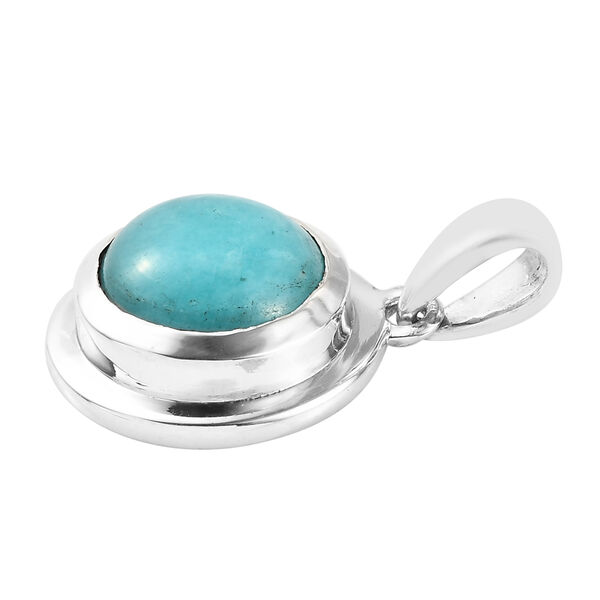 Amazonit Chakra Anh&auml;nger 925 Silber platiniert ca. 4,05 ct image number 4