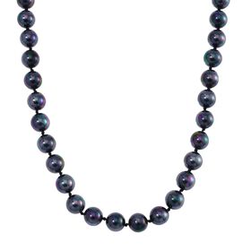 Pfauenfarbene Muschelkernperle Halskette, 50cm
