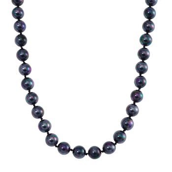 Pfauenfarbene Muschelkernperle Halskette, 50cm