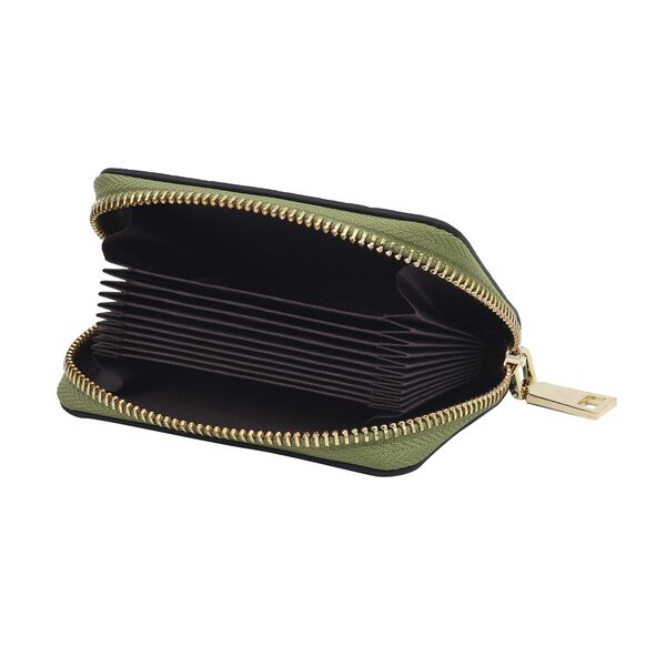 SENCILLEZ Geldbörse aus 100% echtem Leder und RFID Schutz, Größe 12x2x8 cm, Grün image number 4