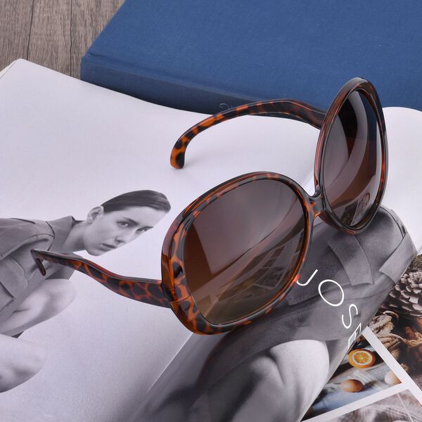 Sonnenbrille mit UV400 Schutz, Leopardenmuster image number 9