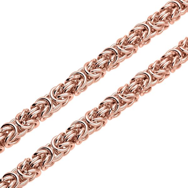 Byzantin 50cm Halskette und 19cm Armband in Ros&eacute;goldton image number 4