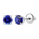 RHAPSODY - AAAA Tansanit-Ohrstecker, 950 Platin ca. 1.21 ct