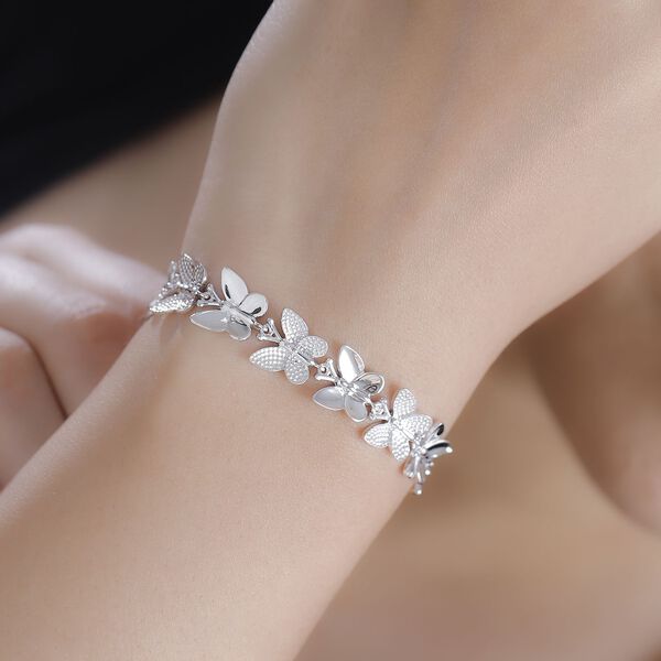 Schmetterlings-Armband im Designer-Stil, 19cm image number 3