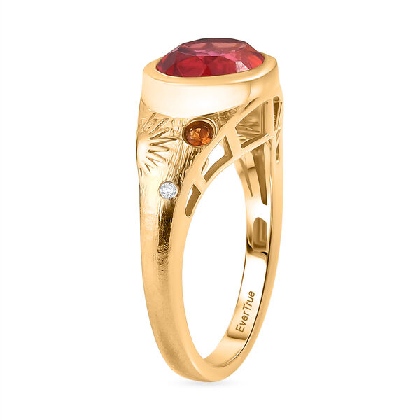 EverTrue Sunset Triplett Quarz, Salamanca Feueropal und Zirkon Ring - 2,95 ct. image number 4