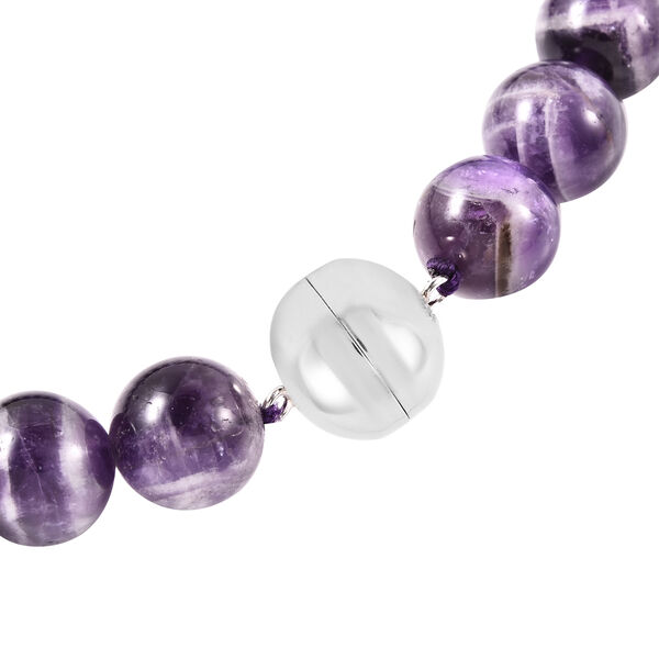 Zweifarbige Amethyst Halskette ca. 50 cm lange mit Magnetschloss 925 Silber ca. 783.75 ct image number 5