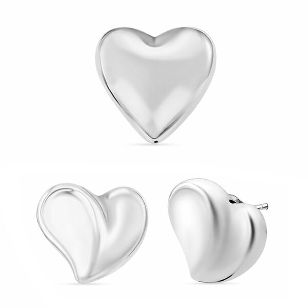Schmuckset im Herz-Design, 925 Silber