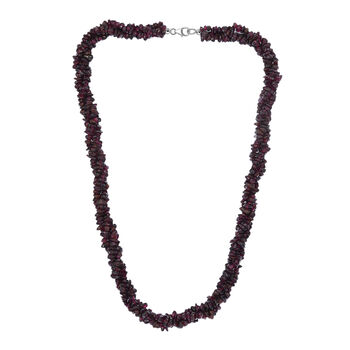 Rote Granat Halskette, 50 cm - 370 ct.