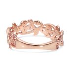 Natürlicher, ungeschliffener rosa Diamant-Ring 925 Silber Roségold Vermeil  ca. 0,19 ct image number 4