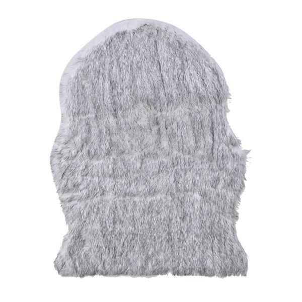 Luxus Kunstfell Glitzer Teppich, Gr&ouml;&szlig;e 100x180 cm, Silber weiss image number 3