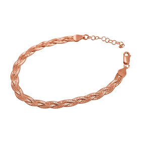 925 Silber rosévergoldet Armband ca. 18 cm ca. 4,16g