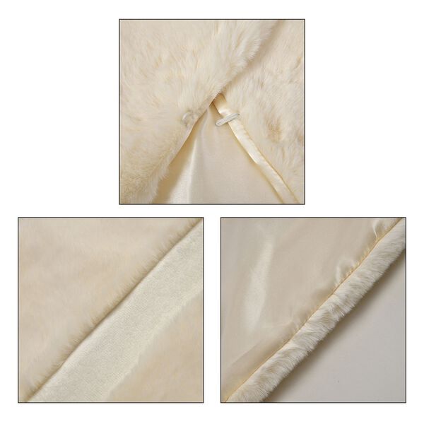 LA MAREY Kunstfell Stola, cr&egrave;me image number 7