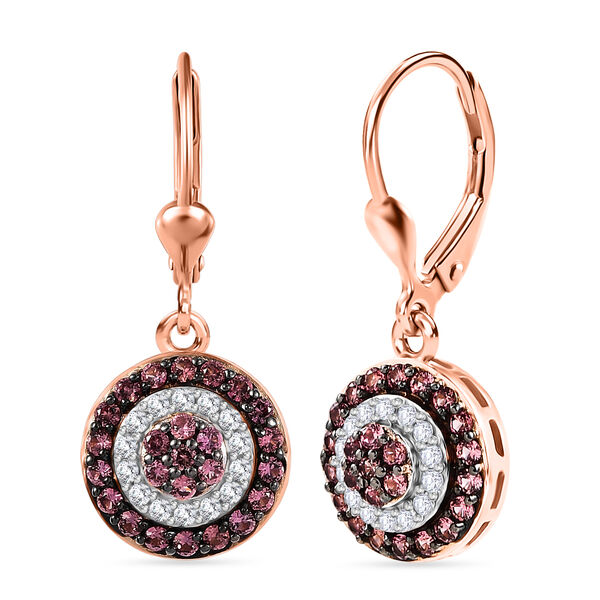 D'Joy AA Padparadscha Saphir und Zirkon Schmuckset image number 7