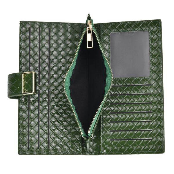 PU-Leder Brieftasche mit RFID-Schutz, dunkelgrün image number 5