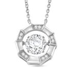 RADIANTA GRA zertifiziert Moissanit (D-VVS) Halskette ca. 45 cm 925 Silber rhodiniert ca. 1.88 ct