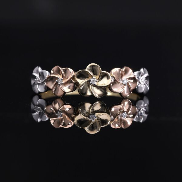 Dreifarbiger Diamant-Ring image number 4