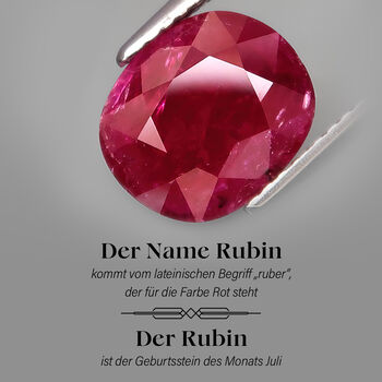 Afrikanischer Rubin und Diamant-Ring - 4,20 ct.