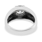 LUSTRO STELLA Hergestellt mit ZIRKONIA Herren Ring Edelstahl (Größe 20) image number 4