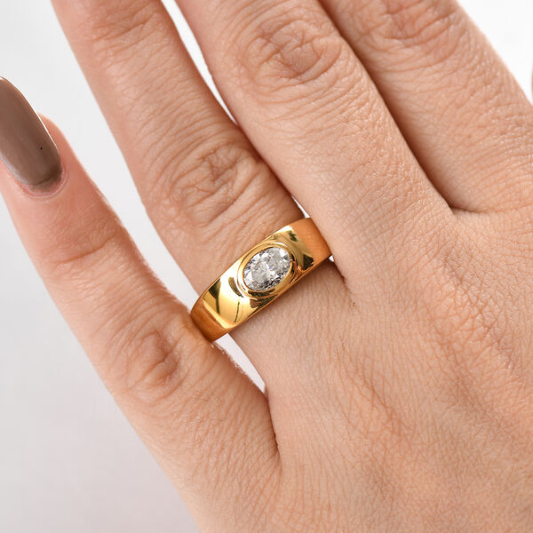 Moissanit Ring - 0,80 ct. image number 3