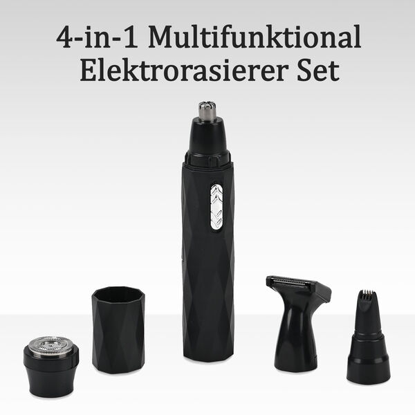 4-in-1 Multifunktional Elektrorasierer Set, schwarz image number 14