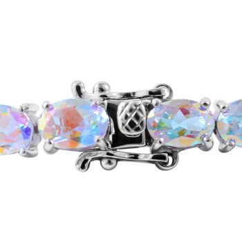 Merkur mystisches Topas Armband, ca. 19 cm, 925 Silber platiniert ca. 24.30 ct