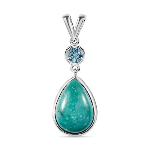 Sierra Nevada Türkis und schweizer Blautopas-Anhänger - 5,36 ct. image number 0