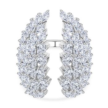 GP Amore Kollektion - Wei&szlig;er Zirkon und blauer Saphir Ring - 7,44 ct.