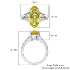 AAA Ouro Verde-Quarz Ring Edelstahl (Größe 18.00) ca. 4,17 ct image number 6