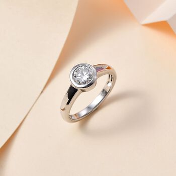 Moissanit Ring - 0,73 ct.