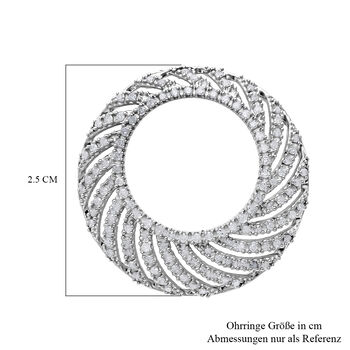 Wei&szlig;er Diamant P Anh&auml;nger 925 Silber platiniert ca. 0.50 ct