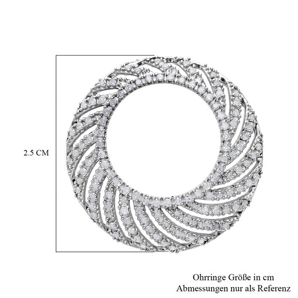 Wei&szlig;er Diamant P Anh&auml;nger 925 Silber platiniert ca. 0.50 ct image number 4