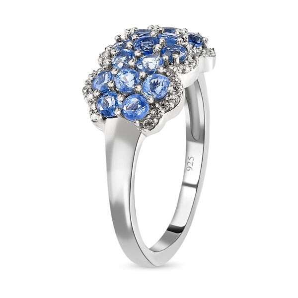 Kaschmir Kyanit und wei&szlig;er Zirkon-Ring - 1,82 ct. image number 5