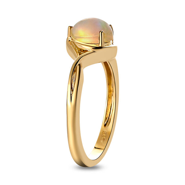 2er-Set, natürlicher, äthiopischer Opal-Ring und Anhänger - 0,90 ct. image number 5