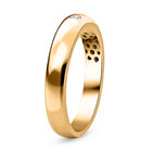 Solitär Bandring in Silber mit Gelbgold Vermeil image number 3