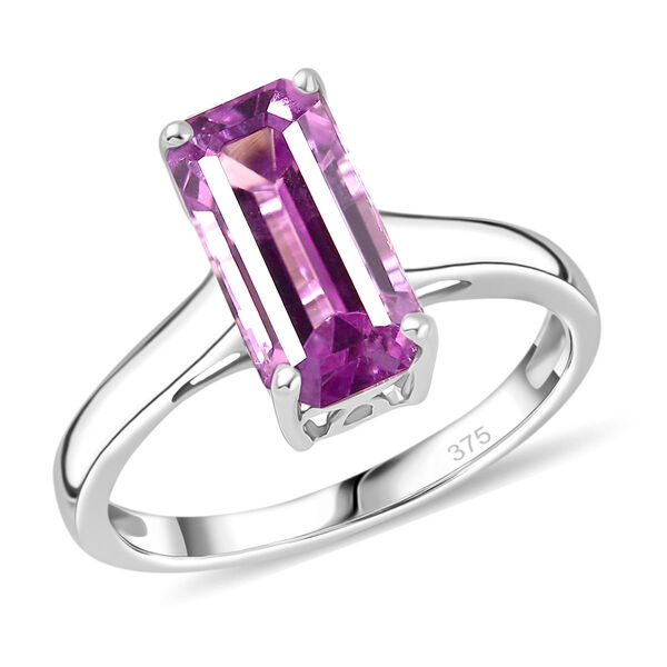 AAAA Kunzit Ring in 375 Gold - 4 ct. image number 4