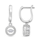 D'Joy GRA zertifiziert Moissanit Ohrringe 925 Silber rhodiniert ca. 0.48 ct
