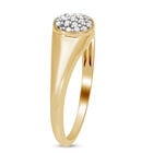 Diamant Ring 925 Silber vergoldet  ca. 0,20 ct image number 3